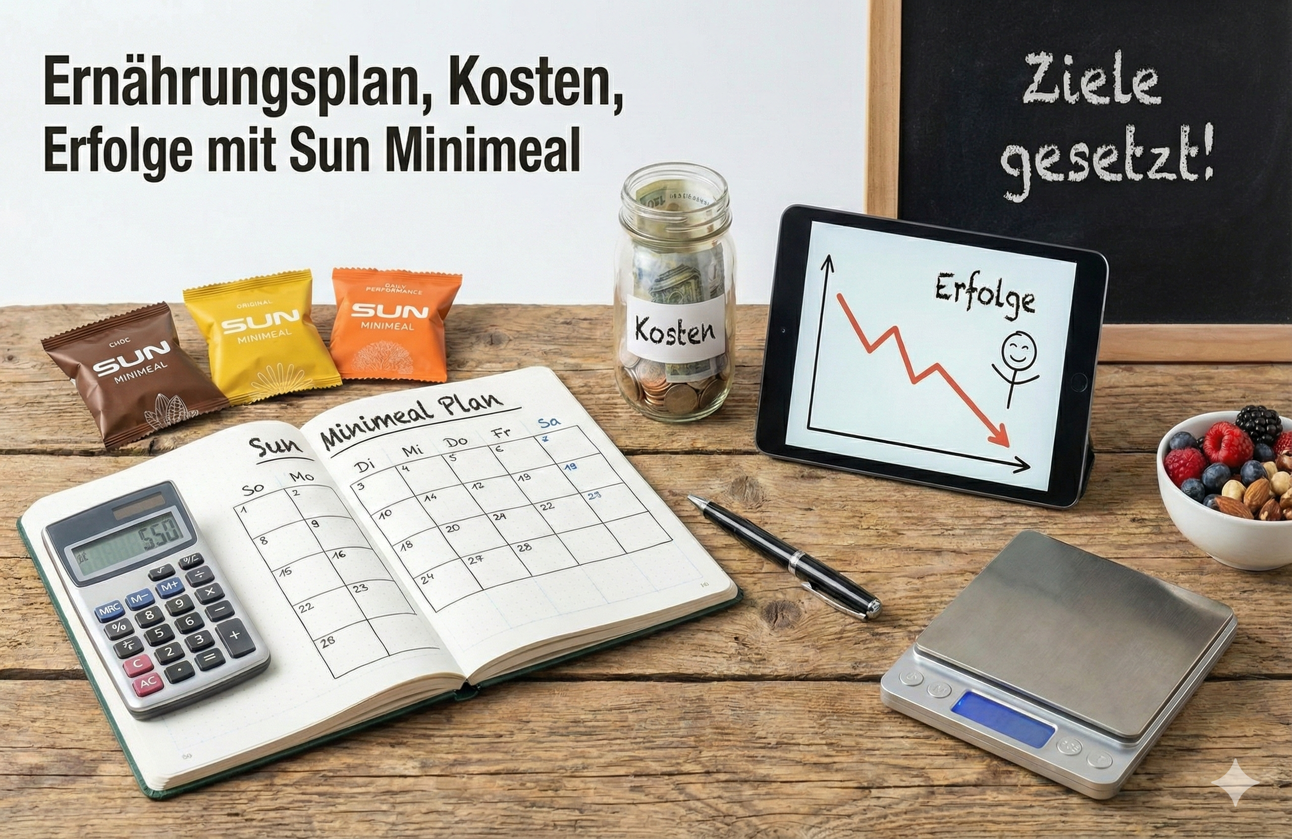 Ernährungsplan, Kosten, Erfolge mit Sun Minimeal